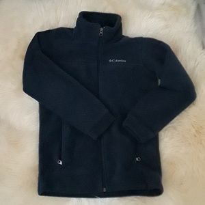 Lightweight fleece jacket in navy color for girls